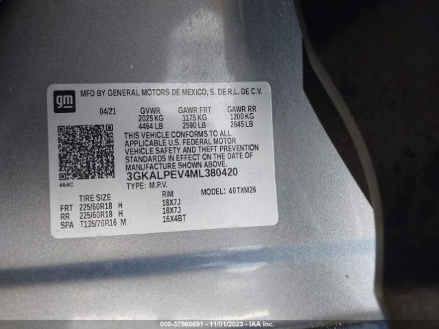 Photo 8 VIN: 3GKALPEV4ML380420 - GMC TERRAIN 