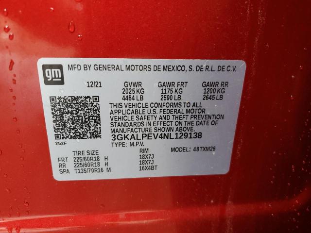 Photo 12 VIN: 3GKALPEV4NL129138 - GMC TERRAIN SL 