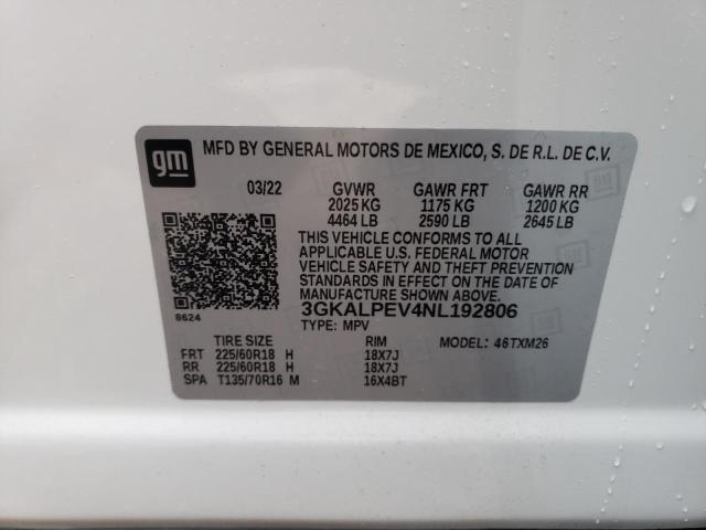 Photo 9 VIN: 3GKALPEV4NL192806 - GMC TERRAIN SL 