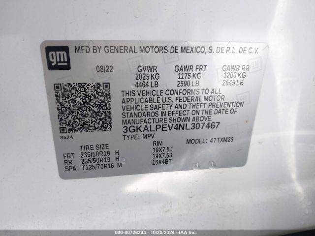 Photo 8 VIN: 3GKALPEV4NL307467 - GMC TERRAIN 