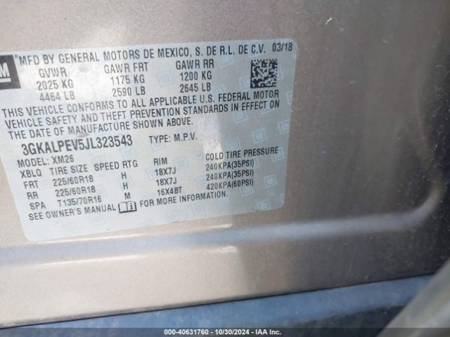 Photo 8 VIN: 3GKALPEV5JL323543 - GMC TERRAIN 