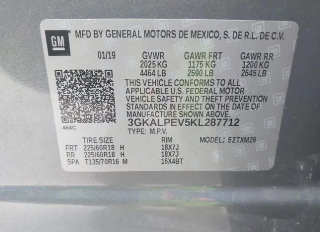 Photo 8 VIN: 3GKALPEV5KL287712 - GMC TERRAIN 