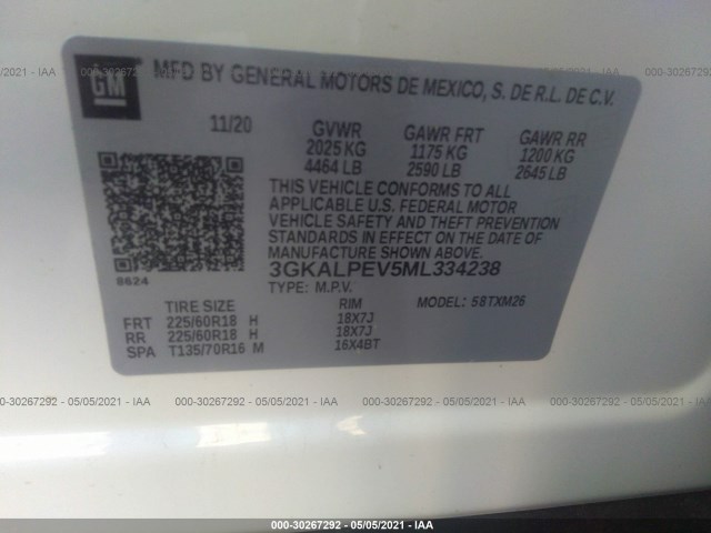 Photo 8 VIN: 3GKALPEV5ML334238 - GMC TERRAIN 