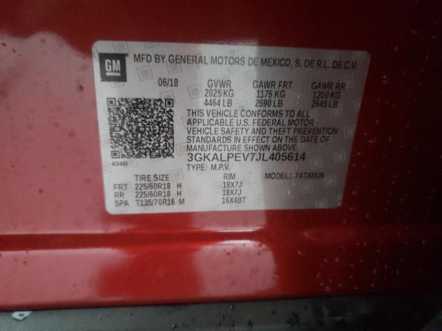 Photo 9 VIN: 3GKALPEV7JL405614 - GMC TERRAIN SL 