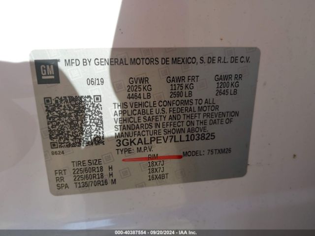 Photo 8 VIN: 3GKALPEV7LL103825 - GMC TERRAIN 