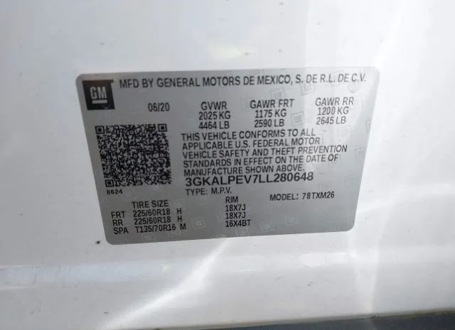 Photo 8 VIN: 3GKALPEV7LL280648 - GMC TERRAIN 