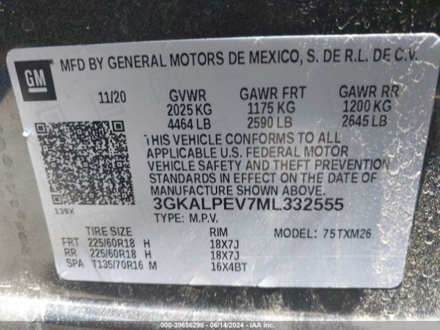 Photo 8 VIN: 3GKALPEV7ML332555 - GMC TERRAIN 