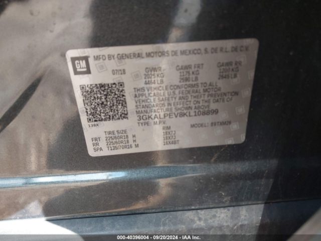 Photo 8 VIN: 3GKALPEV8KL108899 - GMC TERRAIN 