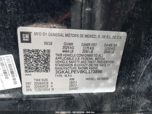 Photo 8 VIN: 3GKALPEV8KL173896 - GMC TERRAIN 