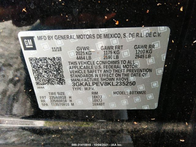 Photo 8 VIN: 3GKALPEV8KL235250 - GMC TERRAIN 