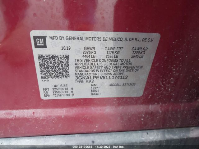 Photo 8 VIN: 3GKALPEV8LL174113 - GMC TERRAIN 