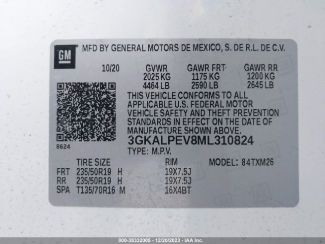 Photo 8 VIN: 3GKALPEV8ML310824 - GMC TERRAIN 