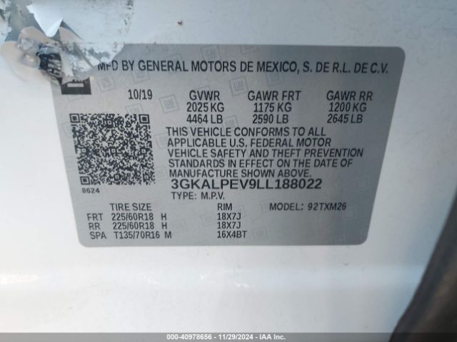 Photo 8 VIN: 3GKALPEV9LL188022 - GMC TERRAIN 