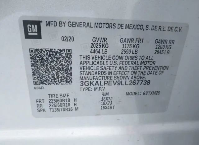 Photo 8 VIN: 3GKALPEV9LL267738 - GMC TERRAIN 