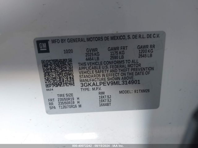 Photo 8 VIN: 3GKALPEV9ML314901 - GMC TERRAIN 