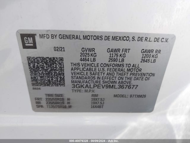 Photo 8 VIN: 3GKALPEV9ML367677 - GMC TERRAIN 