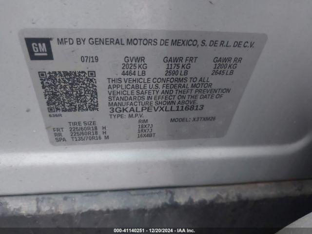 Photo 8 VIN: 3GKALPEVXLL116813 - GMC TERRAIN 