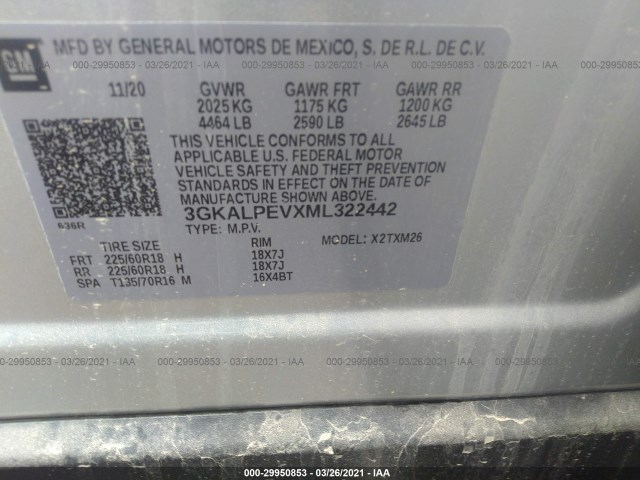 Photo 8 VIN: 3GKALPEVXML322442 - GMC TERRAIN 