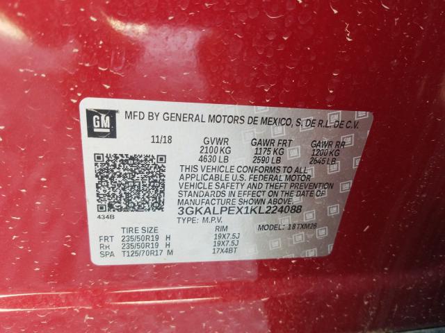 Photo 9 VIN: 3GKALPEX1KL224088 - GMC TERRAIN SL 