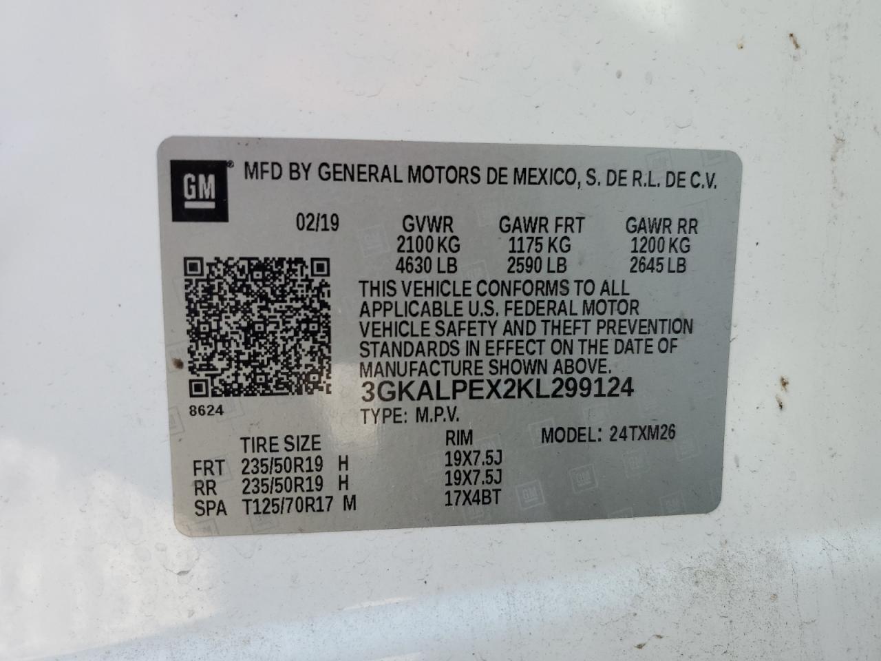 Photo 12 VIN: 3GKALPEX2KL299124 - GMC TERRAIN 