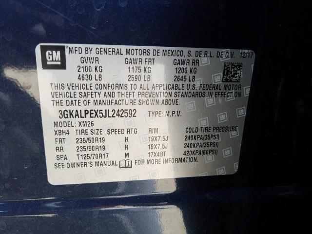 Photo 9 VIN: 3GKALPEX5JL242592 - GMC TERRAIN SL 