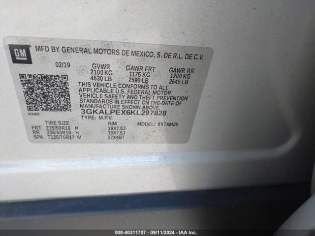 Photo 8 VIN: 3GKALPEX6KL297828 - GMC TERRAIN 