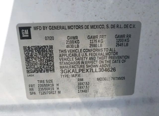 Photo 8 VIN: 3GKALPEX7LL304626 - GMC TERRAIN 