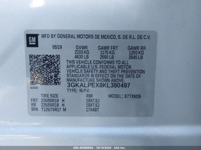 Photo 8 VIN: 3GKALPEX8KL380497 - GMC TERRAIN 