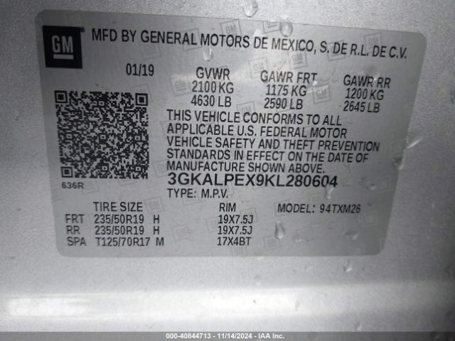 Photo 8 VIN: 3GKALPEX9KL280604 - GMC TERRAIN 