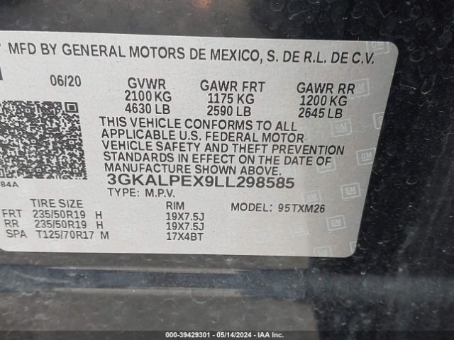 Photo 8 VIN: 3GKALPEX9LL298585 - GMC TERRAIN 