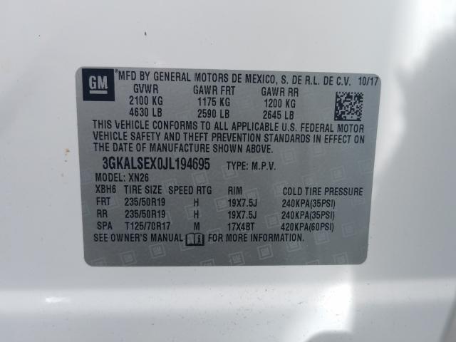 Photo 9 VIN: 3GKALSEX0JL194695 - GMC TERRAIN DE 