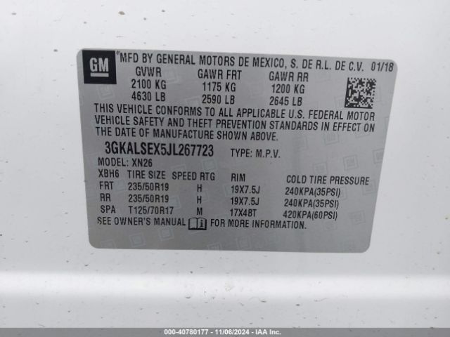 Photo 8 VIN: 3GKALSEX5JL267723 - GMC TERRAIN 