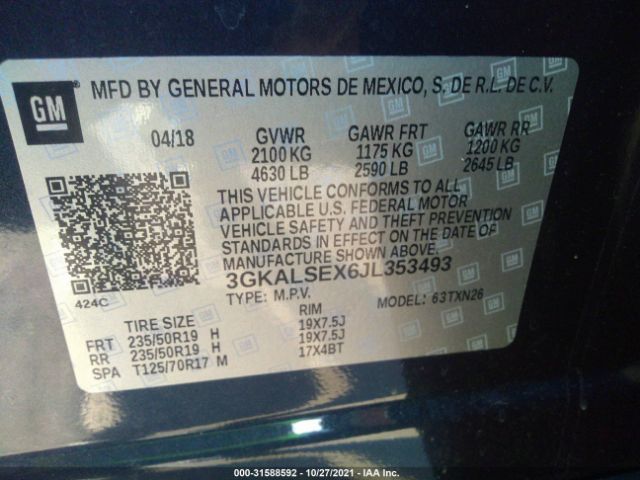 Photo 8 VIN: 3GKALSEX6JL353493 - GMC TERRAIN 