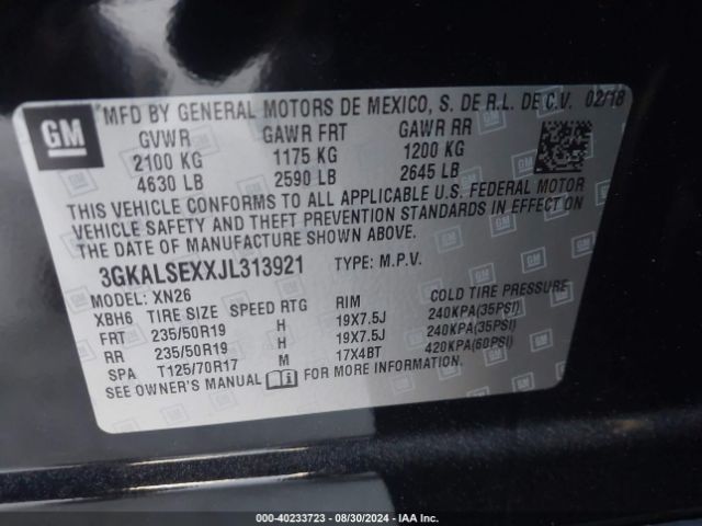 Photo 8 VIN: 3GKALSEXXJL313921 - GMC TERRAIN 