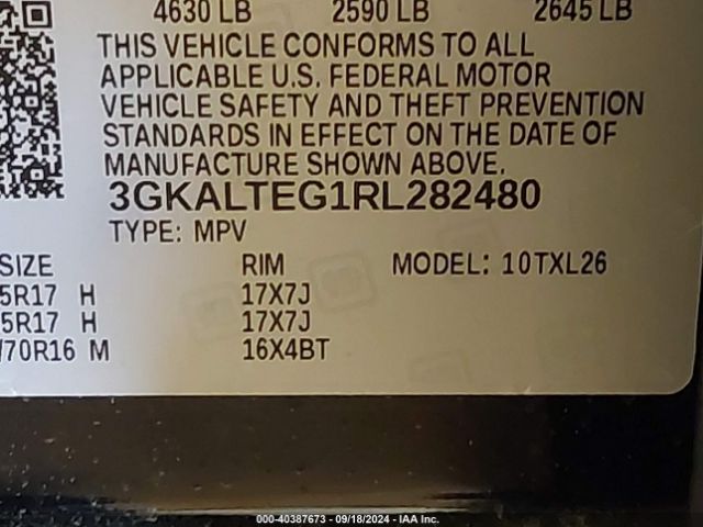 Photo 8 VIN: 3GKALTEG1RL282480 - GMC TERRAIN 