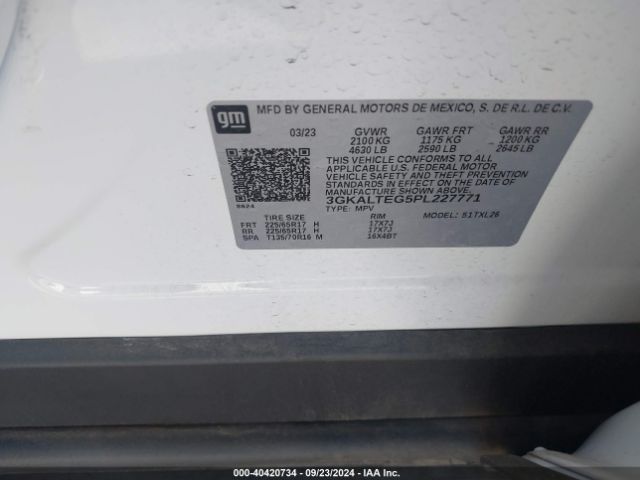 Photo 8 VIN: 3GKALTEG5PL227771 - GMC TERRAIN 