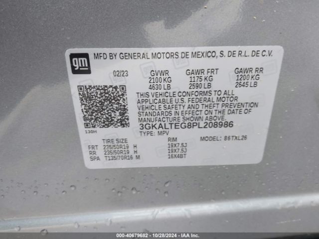 Photo 8 VIN: 3GKALTEG8PL208986 - GMC TERRAIN 