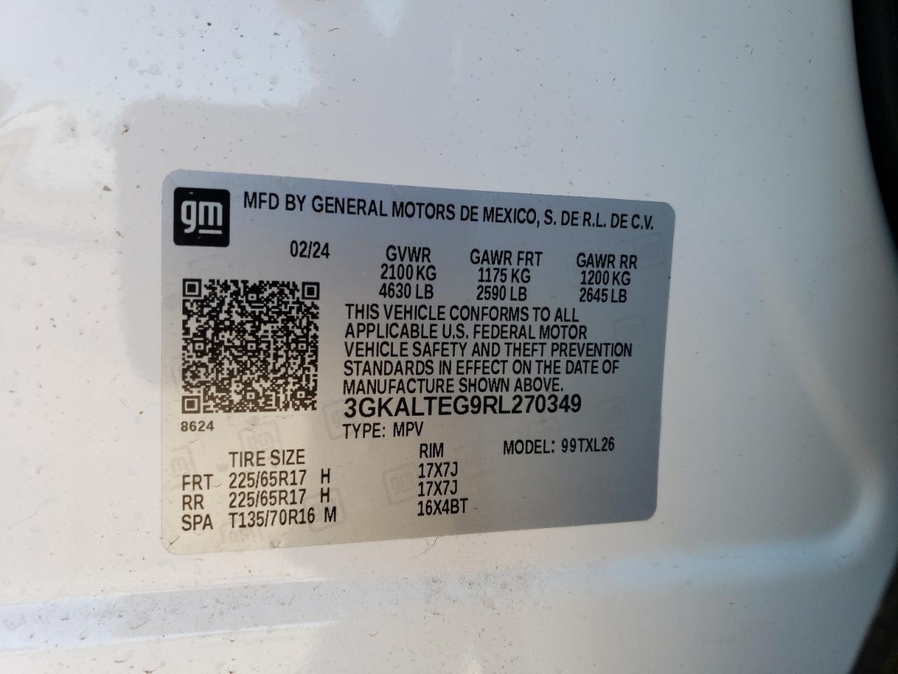 Photo 12 VIN: 3GKALTEG9RL270349 - GMC TERRAIN 