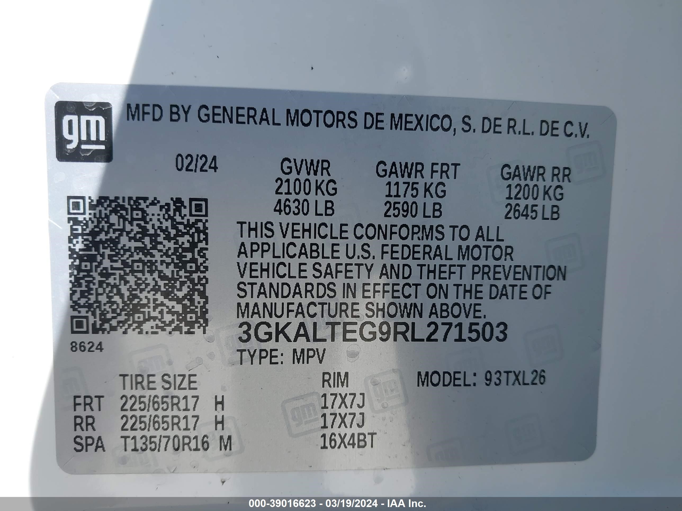 Photo 4 VIN: 3GKALTEG9RL271503 - GMC TERRAIN 