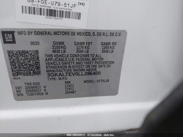 Photo 8 VIN: 3GKALTEV0LL286400 - GMC TERRAIN 