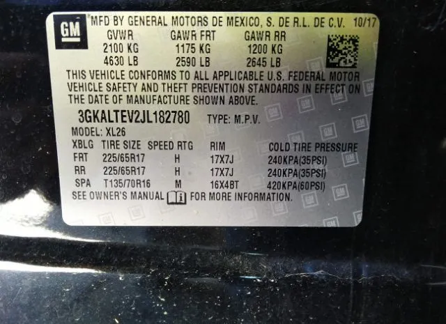 Photo 8 VIN: 3GKALTEV2JL182780 - GMC TERRAIN 