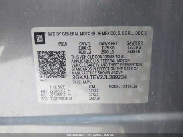 Photo 8 VIN: 3GKALTEV2JL389234 - GMC TERRAIN 