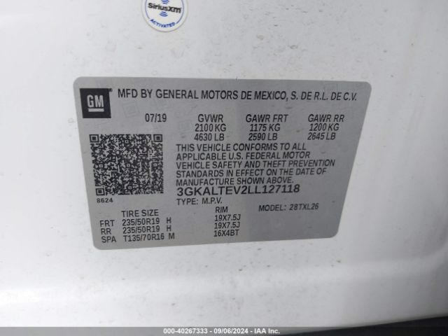 Photo 8 VIN: 3GKALTEV2LL127118 - GMC TERRAIN 