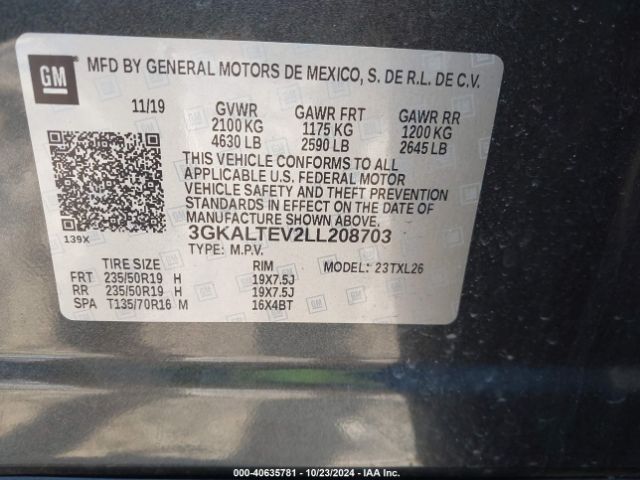 Photo 8 VIN: 3GKALTEV2LL208703 - GMC TERRAIN 