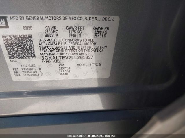 Photo 8 VIN: 3GKALTEV2LL261837 - GMC TERRAIN 