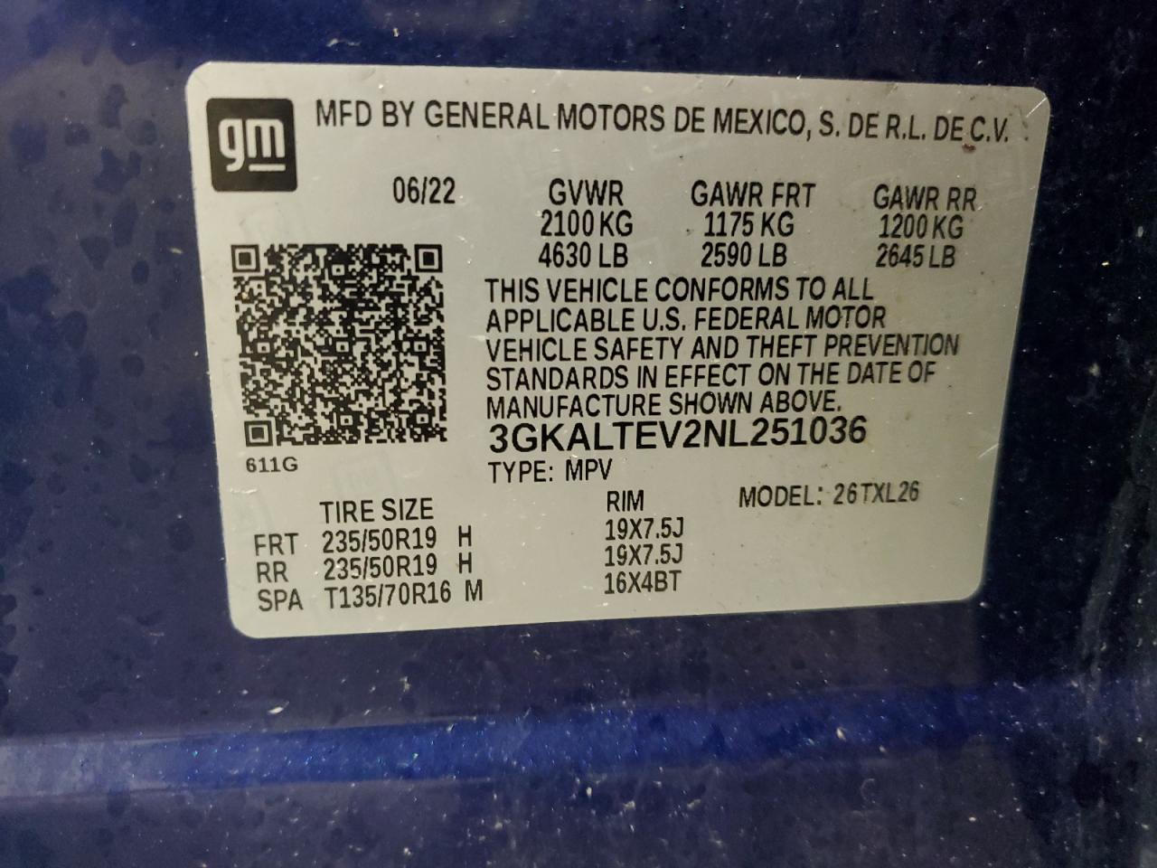 Photo 13 VIN: 3GKALTEV2NL251036 - GMC TERRAIN 