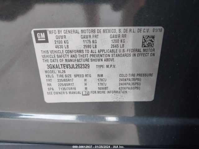 Photo 8 VIN: 3GKALTEV3JL262329 - GMC TERRAIN 