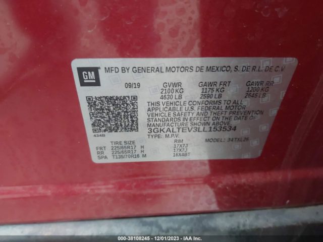 Photo 8 VIN: 3GKALTEV3LL153534 - GMC TERRAIN 