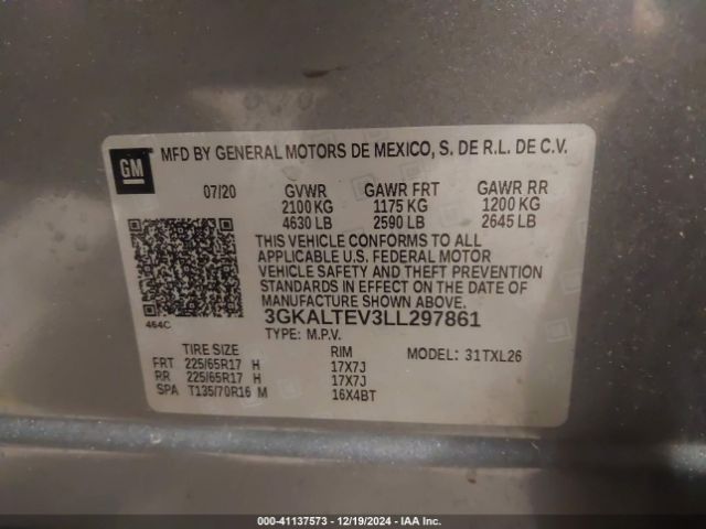 Photo 8 VIN: 3GKALTEV3LL297861 - GMC TERRAIN 