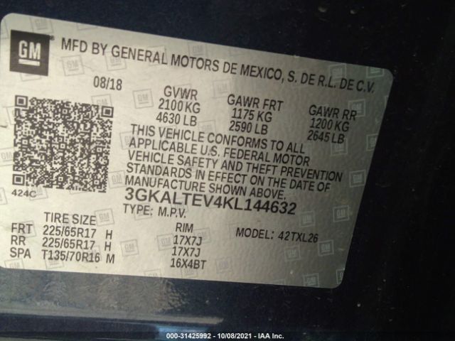 Photo 8 VIN: 3GKALTEV4KL144632 - GMC TERRAIN 